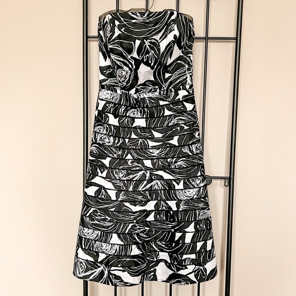 WHBM Floral Strapless Dress Sz 0 - Picture 1 of 5
